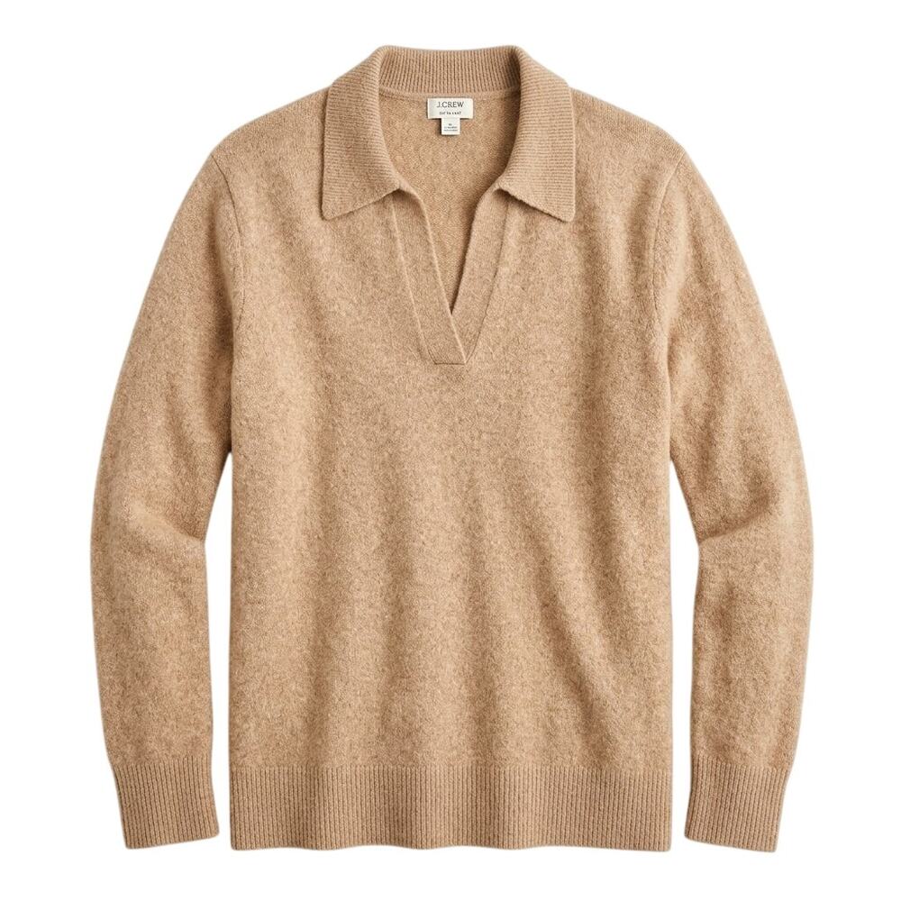 J. Crew Polo Sweater Extra Soft Yarn Size XL
